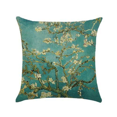 Couch Pillow Cases Wearresistant Washable Durable Flower Pattern Sofa Cushion Protector Cafe Home Sofa Car Decor1