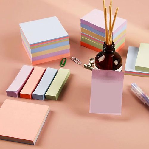 Sticky PET Self-Adhesive Clear Memo Pad Note Papers for School Student Office Stationery