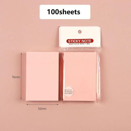 Sticky PET Self-Adhesive Clear Memo Pad Note Papers for School Student Office Stationery