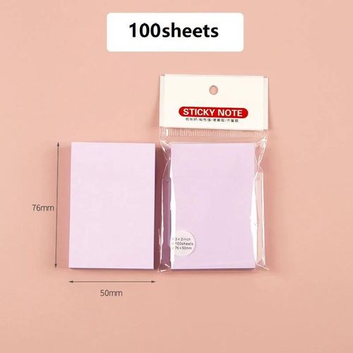 Sticky PET Self-Adhesive Clear Memo Pad Note Papers for School Student Office Stationery