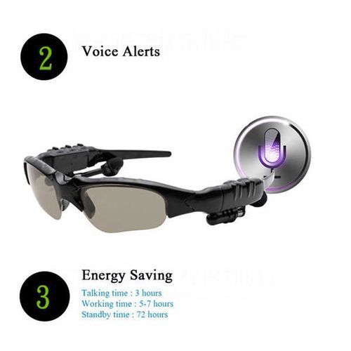 High End Audio FBI Glasses Bone Conduction Smart Headset Sweatproof Bluetooth Music Sunglasses