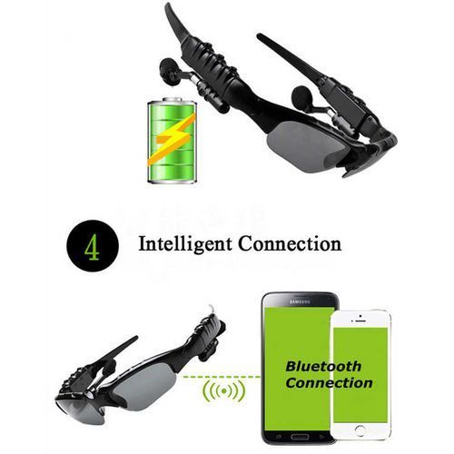 High End Audio FBI Glasses Bone Conduction Smart Headset Sweatproof Bluetooth Music Sunglasses