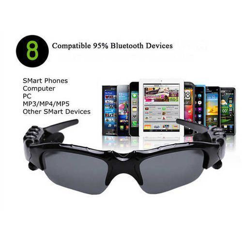 High End Audio FBI Glasses Bone Conduction Smart Headset Sweatproof Bluetooth Music Sunglasses