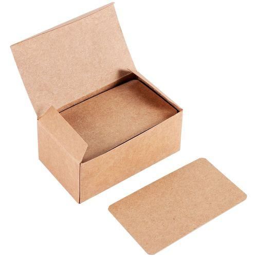 100pcs Blank Kraft paper Business Cards Word Card Message Ca