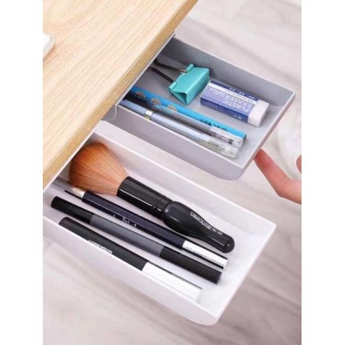 Hidden under the Table Drawer Box Storage Box Student Desk Office Stationery Box Double-Sided Adhesive Private Room Money Certificate Box