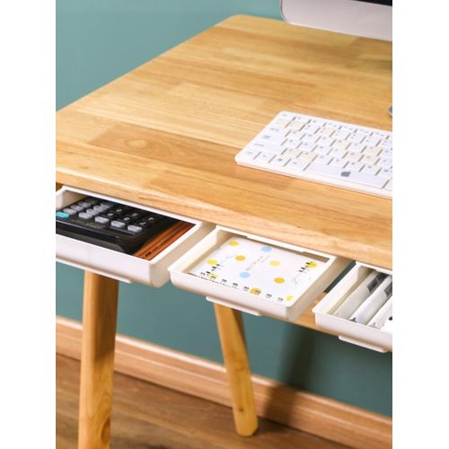 Hidden under the Table Drawer Box Storage Box Student Desk Office Stationery Box Double-Sided Adhesive Private Room Money Certificate Box
