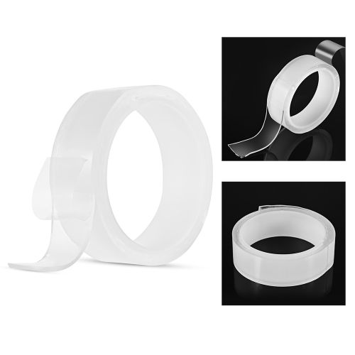 1m/3.3ft Washable Traceless Double-sided Adhesive Tape