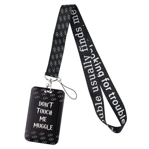 Flyingbee X2188 Don't Touch Me Lanyard Card Id Holder Car Keychain Id Card Pass Gym Phone Badge Key Ring Holder Jewelry