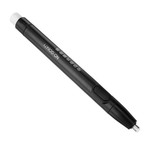 Electric Pencil Eraser Kit with 24Pcs Rubber Refills Highlight Sketch Black