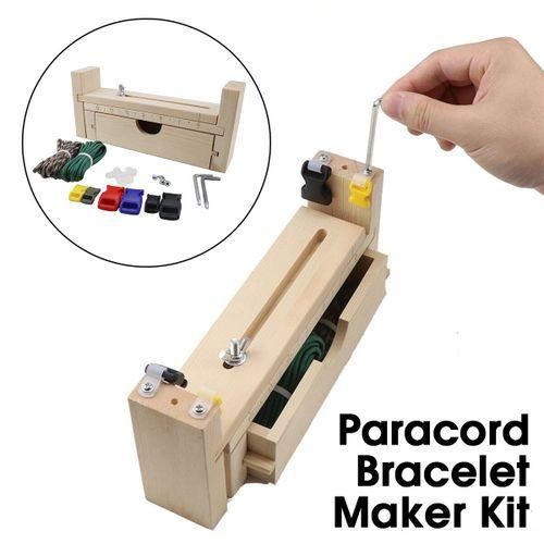 11pcs / 8pcs/ 7pcs/ 5pcs/ 1pcs -- 5 Type DIY Jigs Solid Wood Paracord Bracelet Maker Knitting Tool Knot Braided Cord Bracelet Maker Gifts