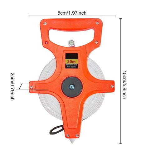 20m 30m Retractable Fiberglass Tape Measure Open