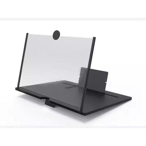 Screen Magnifier – 3D HD Cell Phone Magnifing Screen Enlarger Projector for Movies Videos and Gaming – Foldable Phone Stand Holder with Screen Amplifier Compatible with All Smartphones