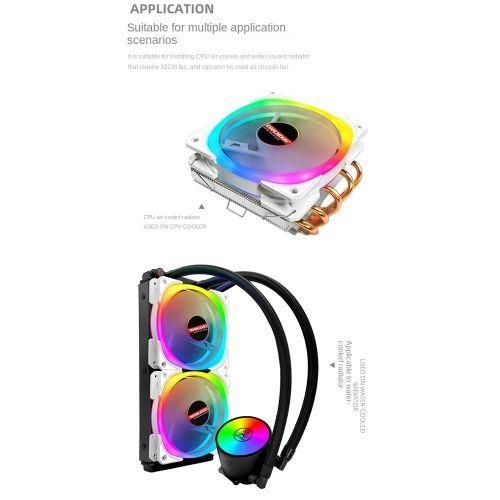 CPU Cooler ARGB 120mm 4 Pin Radiator PWM PC Cooling System