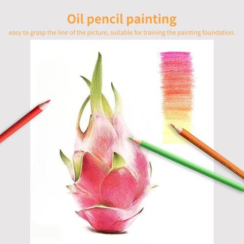 72 Oil Colored Pencils Set PreSharpened