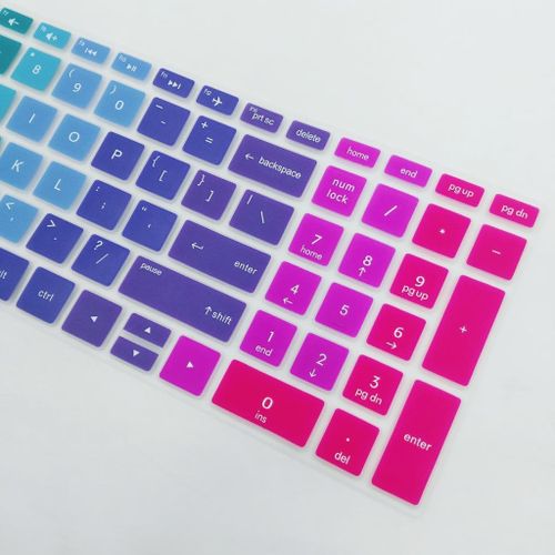 Silicone Notebook Keyboard   For HP 15 Rainbow 15.6 Inch