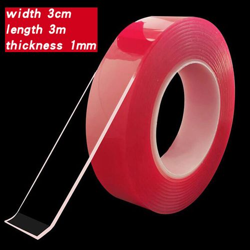Nano Magic Tape Multifunctional Trackless Double-sided Adhesive Super-strong Viscosity Fixed Washable Reusable Glass Wall