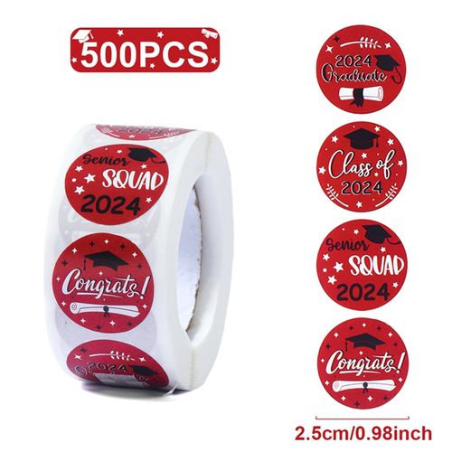 500pcs 1inch Congratulation Graduation Gift