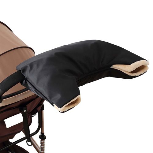Winter Warm Baby Stroller Gloves Convenient to Install Hand Muff Stroller Accessories Suitable for Parents Gifts,Black NO5235