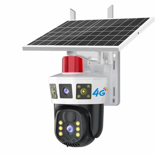 Cctv V360pro HD Three lens Three screen Triple lens Camera outdoor use remote view 4G LTE Solar Battery PTZ Camera