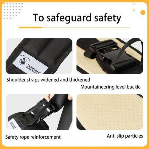Adjustable Baby Sling Carrier Classic Design Labor-Saving Baby Hip Seat Carrier Suitable for Quick Trips Travel NO5234
