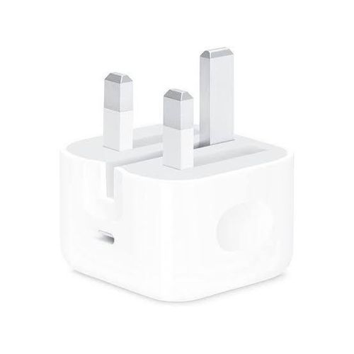 Apple 20W USB-C Power Adapter - iPhone Charger with Fast Charging Capability White