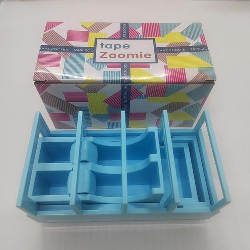 Tape Dispenser Base, Packaging Foldable Home Crafting Blue