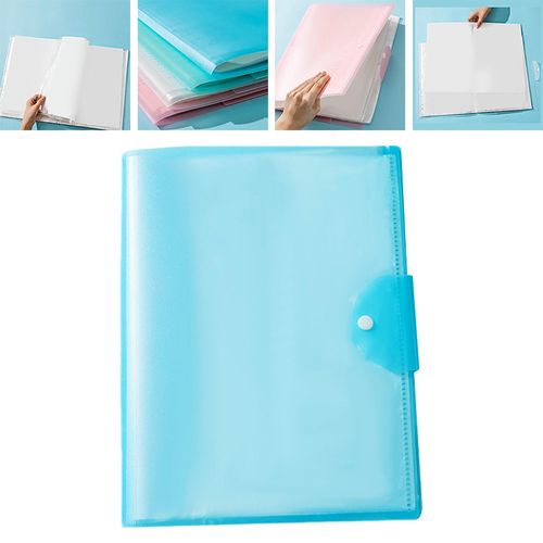 A3 File Folder With 40 Pages Exam Storage Bag For Plots