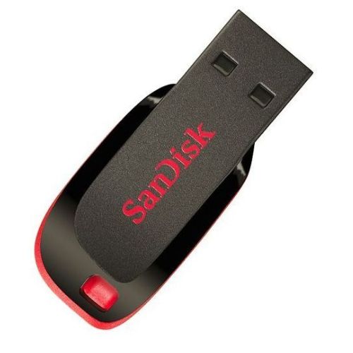 32GB San Disk Flash Disk With A Free 8GB Memory Card - Black