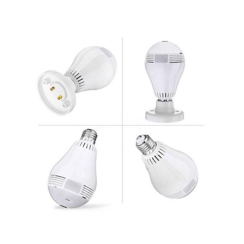 CCTV Bulb Wi-Fi Panaromic 360 Camera - White