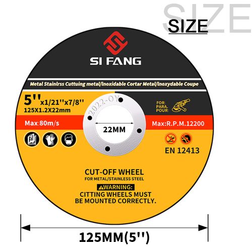 SIFANG Metal Cutting Discs 5inch Cut Off Wheels