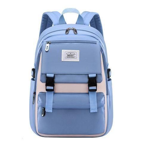 School Bags For Teenage Girls Purple Pink Light Blue Backpack Waterproof Large School Backpack