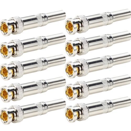 Bnc 5 BNC Connector To RG59 Coaxial Cable For CCTV Camera