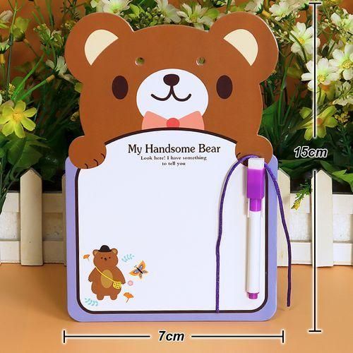 Animal Drawing Board Kids Whiteboard Animal One Piece Cartoon Dry Wipe Cardboard Drawing Kid White Board Cute Hanging With Pen Sloth