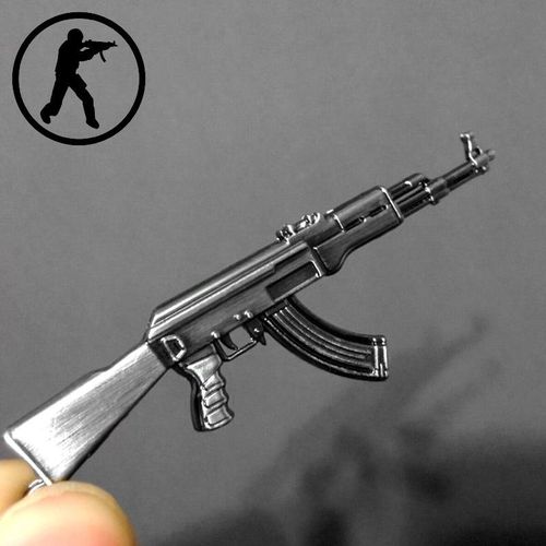 Men's Counter Strike Ak47 Guns Keychain For Men Cs Go Sniper M4a1 Keychain Key Ring Chaveiro Jewelry Souvenirs