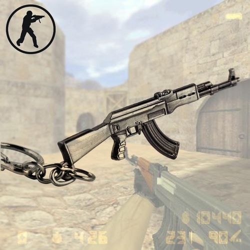 Men's Counter Strike Ak47 Guns Keychain For Men Cs Go Sniper M4a1 Keychain Key Ring Chaveiro Jewelry Souvenirs