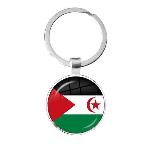 Mauritania Mali Rwanda Coate D'ivoire Burundi Burkina Faso National Flag Keychain 25mm Glass Cabochon Key Rings For