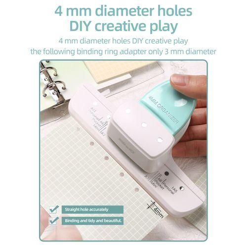 Kw Trio KWtrio 9027 Loose Leaf Hole Punch Daily Planner Adjustable