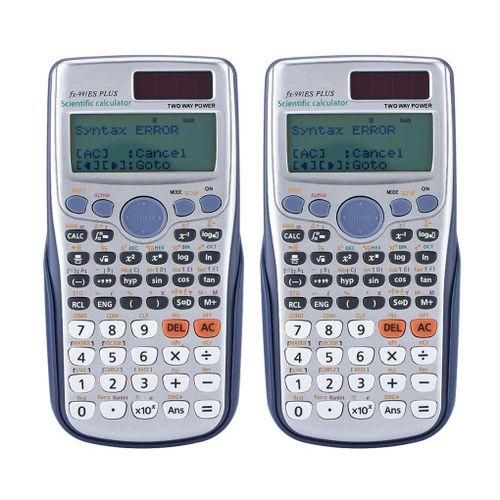 2pcs FX-991ES-PLUS  Calculator 417 Functions Students Computer School Office NO5115