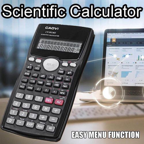 991MS Semi-Functional Black Digital Scientific Calculator for A-Level Student