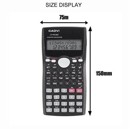 991MS Semi-Functional Black Digital Scientific Calculator for A-Level Student