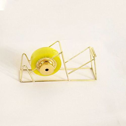 Visual Touch Rose Gold Tape Cutter Tape Storage Organizer Stationery Office Tape Dispenser Office School Supplies Decor Cutters