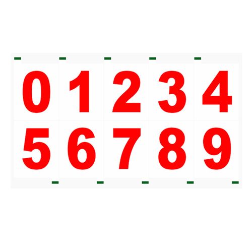 Waterproof Number Sticker Heat Resistant Self