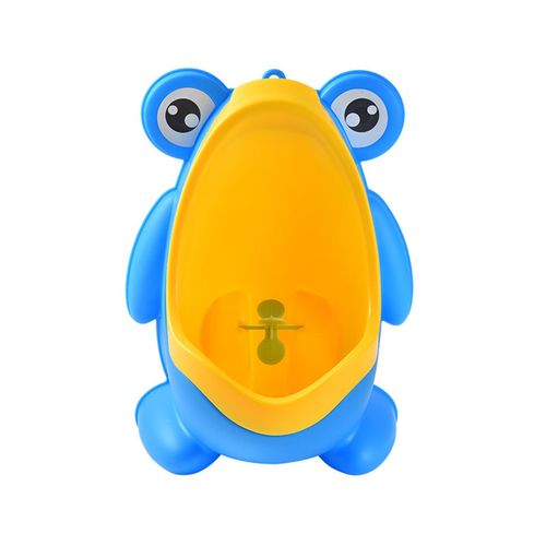 Kids Cartoon Frog Potty Funny Spinning Aiming Target PP Material Potty for 8 Months-6 Years Old Boys,Blue NO5116