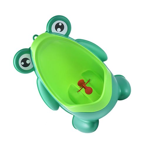 Kids Cartoon Frog Potty Funny Spinning Aiming Target PP Material Potty for 8 Months-6 Years Old Boys,Green NO5114