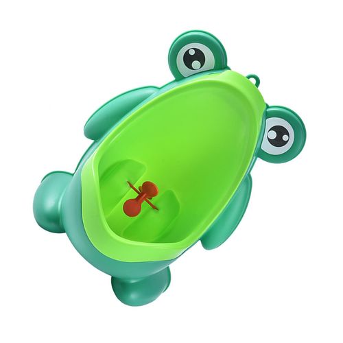 Kids Cartoon Frog Potty Funny Spinning Aiming Target PP Material Potty for 8 Months-6 Years Old Boys,Green NO5114