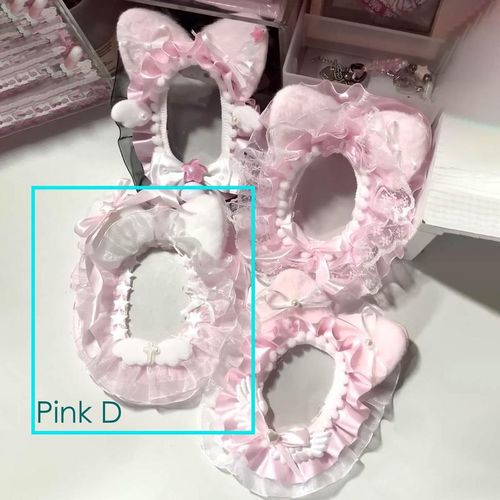 Pink Photocard Sleeve K-Pop Lace Kawaii Handmade Folder Photo Holder Toploader Photocard Protective Case