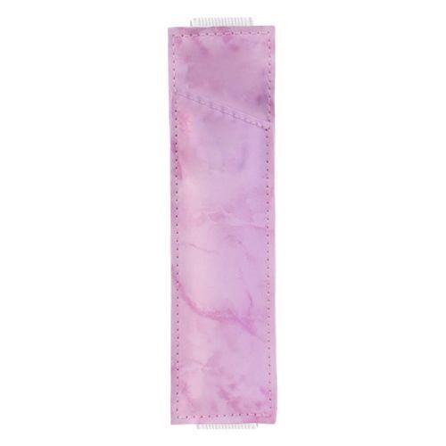 Adjustable Elastic Band Pen Holder Pen Sleeve Pouch Pink