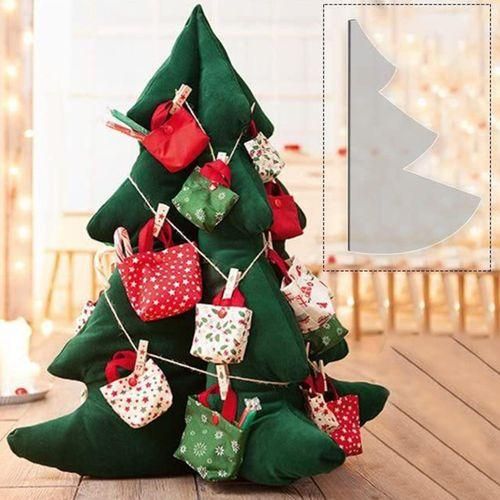 Quilting Ruler Joyful Stitches Festive Fabric Christmas Tree Template