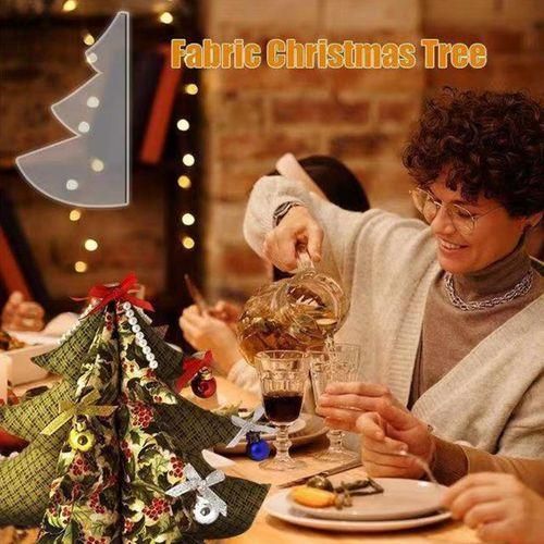 Quilting Ruler Joyful Stitches Festive Fabric Christmas Tree Template