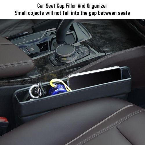 Car Seat Gap Filler Organizer, Multifunctional Car Seat Organizer, Auto Leather Storage Box for Holding Phones, Sunglasses